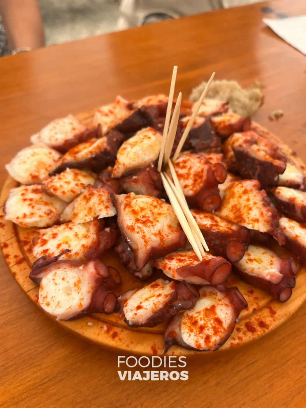 Octopus "a feira" that we ate in Allariz