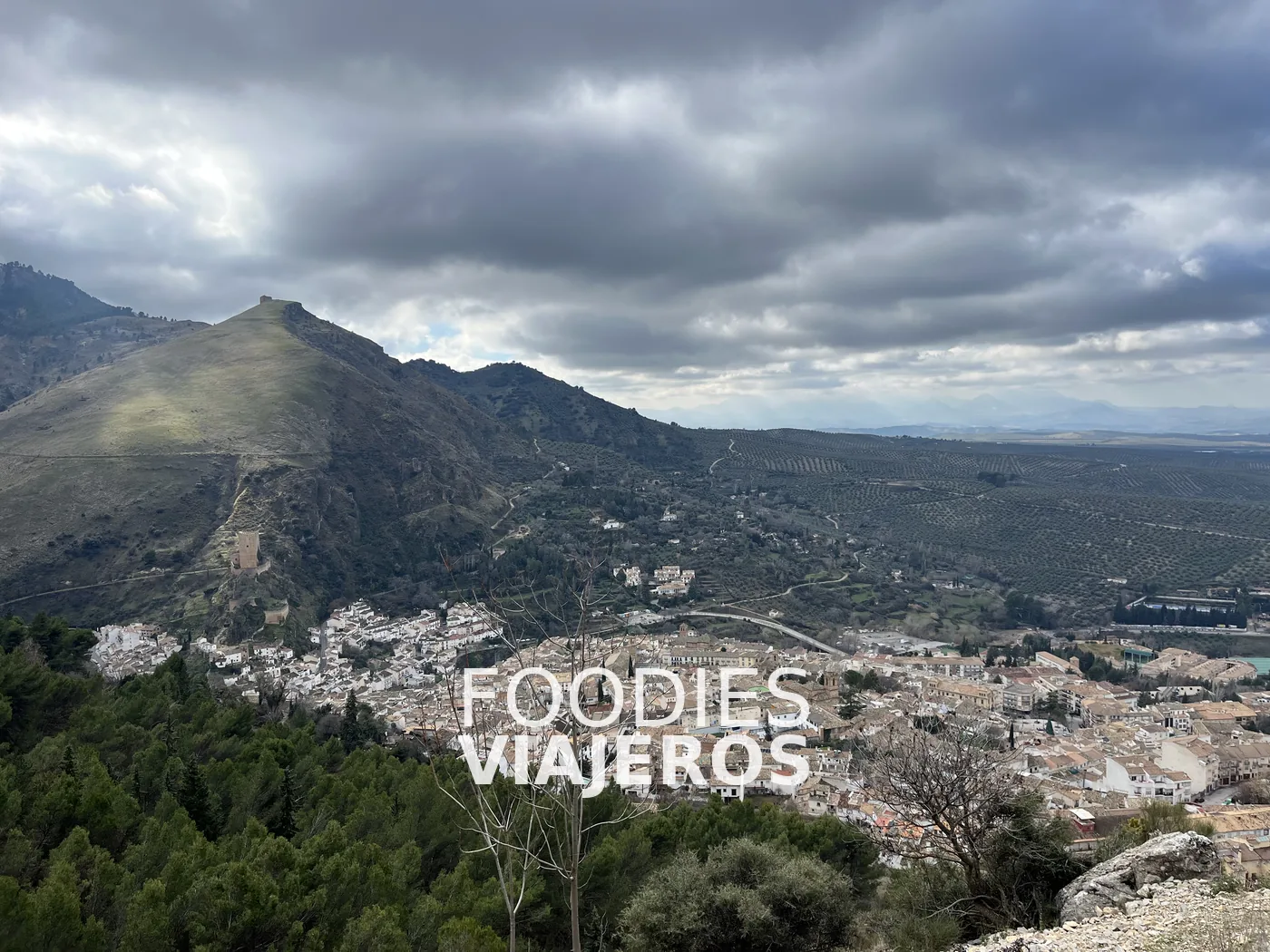Panorámica de Cazorla durante la continuación hacia La Iruela.