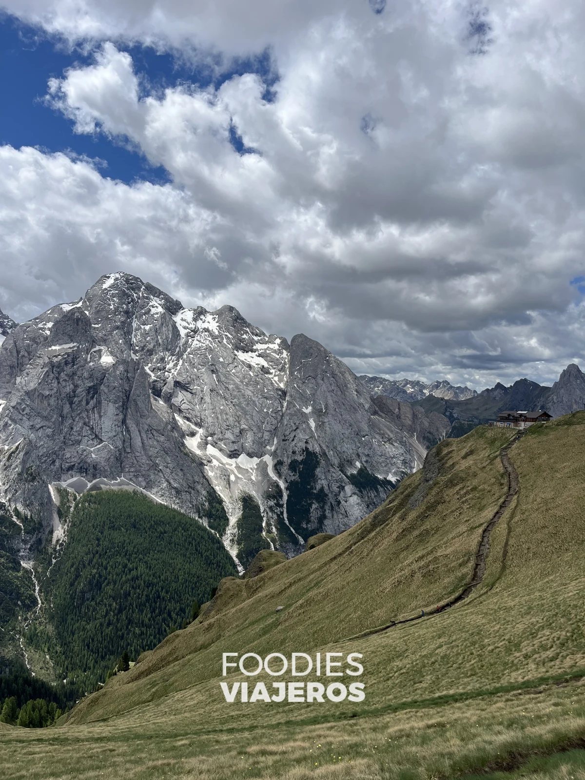 La Marmolada desde el sendero Viel dal Pan